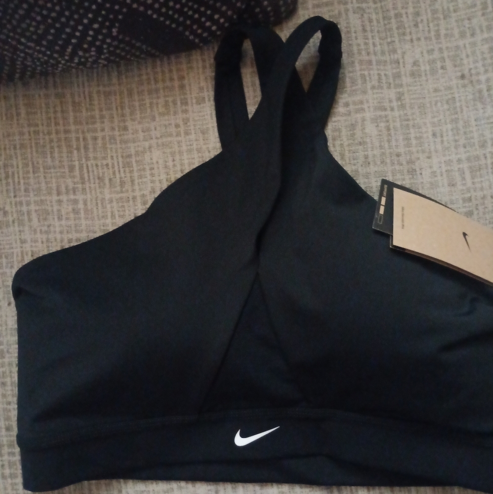 Nike Black and White Sports Bra